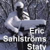 Eric Sahlströms staty, skapande och reparation